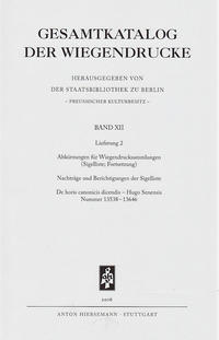 Vorderes Coverbild Gesamtkatalog der Wiegendrucke