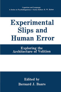 Vorderes Coverbild Experimental Slips and Human Error