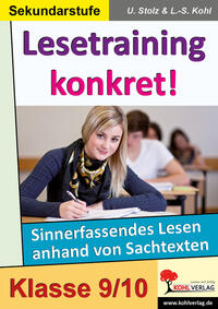 Vorderes Coverbild Lesetraining konkret! / Klasse 9-10