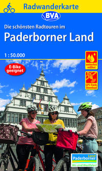 Vorderes Coverbild Radwanderkarte BVA Die schönsten Radtouren im Paderborner Land 1:50.000, reiß- und wetterfest, GPS-Tracks Download