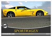 Vorderes Coverbild Sportwagen in knalligem Graffiti Style (Wandkalender 2025 DIN A3 quer), CALVENDO Monatskalender