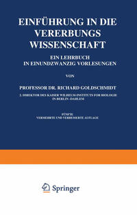 Vorderes Coverbild Einführung in die Vererbungswissenschaft