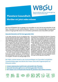 Vorderes Coverbild Planetare Gesundheit