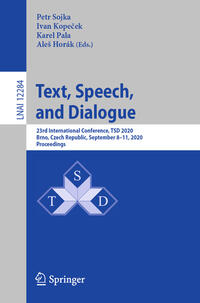 Vorderes Coverbild Text, Speech, and Dialogue