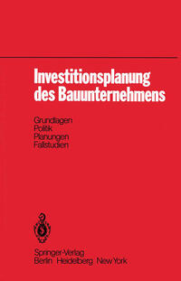 Vorderes Coverbild Investitionsplanung des Bauunternehmens