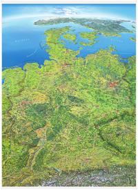 Vorderes Coverbild Panoramakarte Deutschland