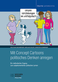 Vorderes Coverbild Mit Concept Cartoons politisches Denken anregen