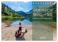 Vorderes Coverbild Österreich Berg und See (Tischkalender 2025 DIN A5 quer), CALVENDO Monatskalender