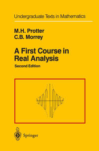 Vorderes Coverbild A First Course in Real Analysis