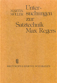 Vorderes Coverbild Untersuchungen zur Satztechnik Max Regers