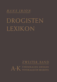 Vorderes Coverbild Chemikalien, Drogen, wichtige physikalische Begriffe in lexikalischer Ordnung