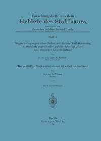 Vorderes Coverbild Biegeschwingungen eines Stabes mit kleiner Vorkrümmung, exzentrisch angreifender pulsierender Axiallast und statischer Querbelastung