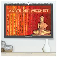 Vorderes Coverbild Worte der Weisheit Motivation für das ganze Jahr (hochwertiger Premium Wandkalender 2025 DIN A2 quer), Kunstdruck in Hochglanz
