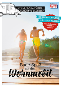 Vorderes Coverbild Stellplatzführer Schönste Badeseen