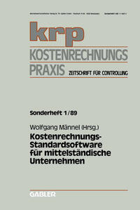 Vorderes Coverbild Kostenrechnungs-Standardsoftware für mittelständische Unternehmen