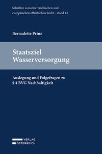 Vorderes Coverbild Staatsziel Wasserversorgung