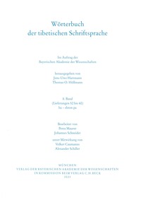 Vorderes Coverbild Wörterbuch der tibetischen Schriftsprache Band 8 (Lieferungen 52 – 60)