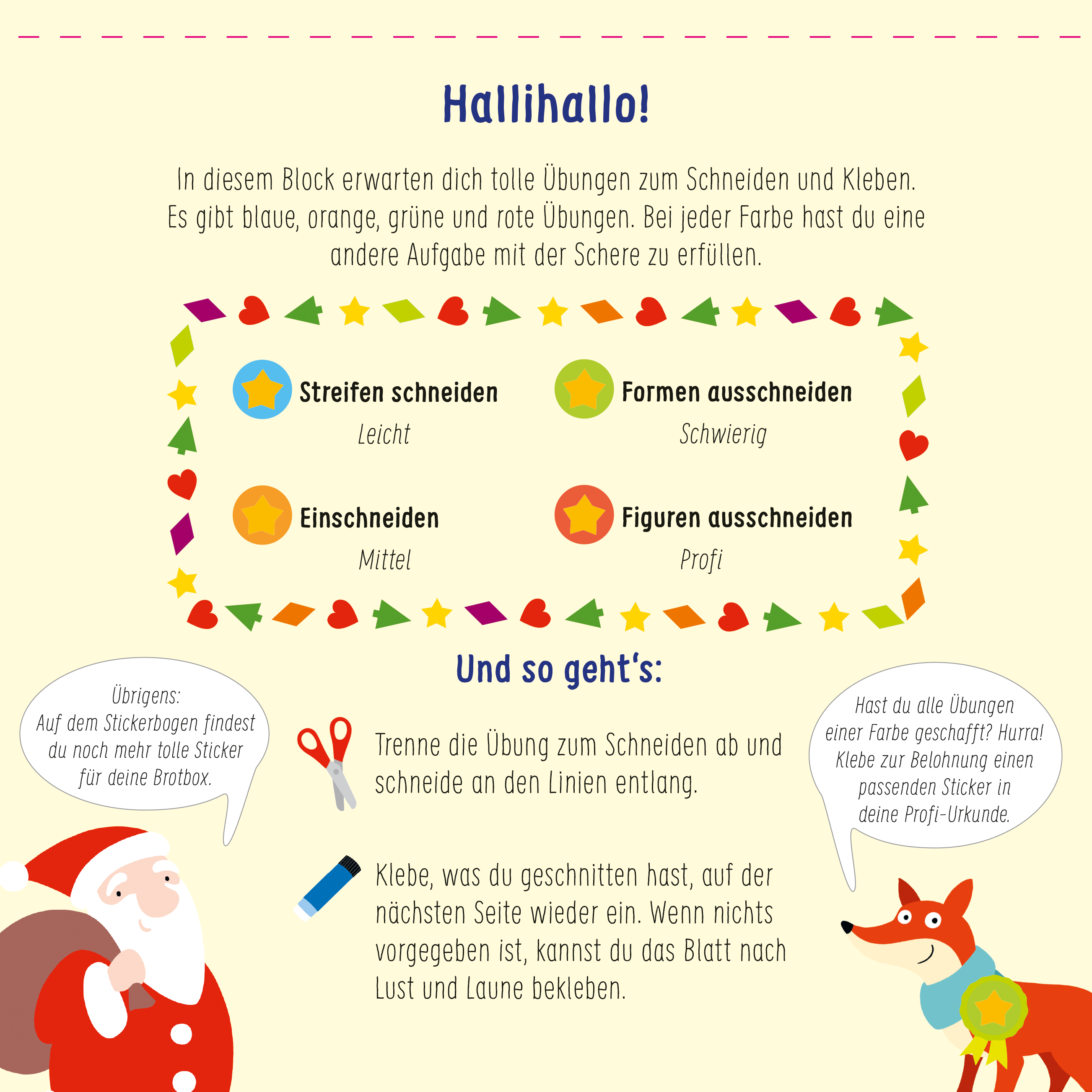 Beispielinhalt (Bild) Schnipp-Schnapp Schneiden lernen - Weihnachten