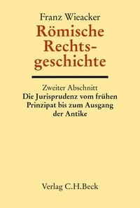 Vorderes Coverbild Römische Rechtsgeschichte