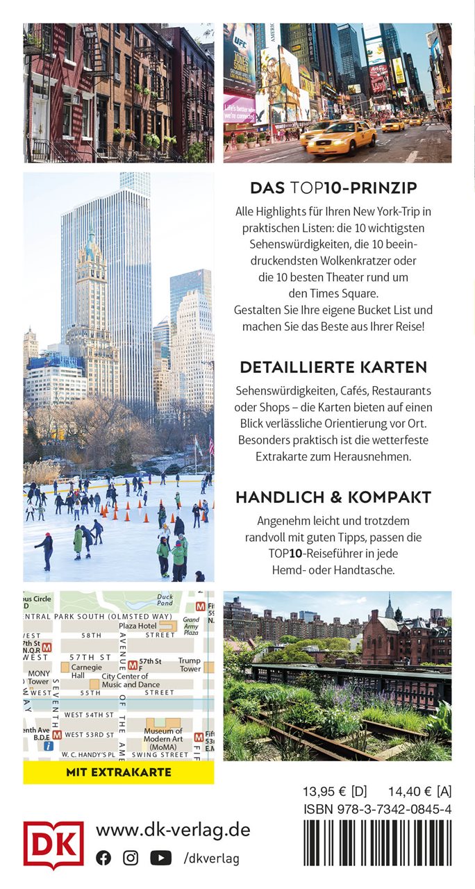 Rückseitencover TOP10 Reiseführer New York