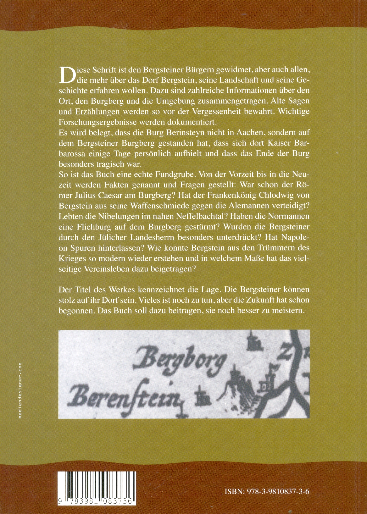 Rückseitencover Bergstein - Berinsteyn