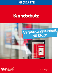 Vorderes Coverbild Infokarte Brandschutz
