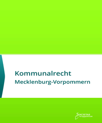 Vorderes Coverbild Kommunalrecht Mecklenburg-Vorpommern