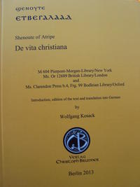Vorderes Coverbild Shenoute of Atripe "De vita christiana"