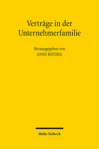 Vorderes Coverbild Verträge in der Unternehmerfamilie