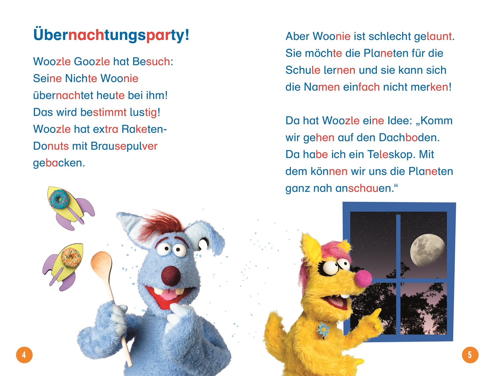 Beispielinhalt (Bild) SUPERLESER! Woozle Goozle Weltraum-Abenteuer