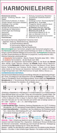 Vorderes Coverbild Leporello: Harmonielehre – Die komplette Theorie im Überblick