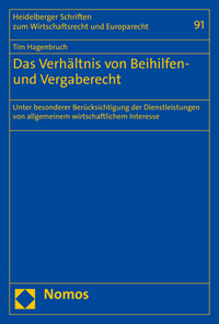 Vorderes Coverbild Das Verhältnis von Beihilfen- und Vergaberecht