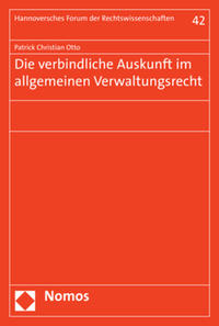 Vorderes Coverbild Die verbindliche Auskunft im allgemeinen Verwaltungsrecht