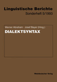 Vorderes Coverbild Dialektsyntax