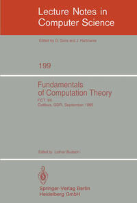 Vorderes Coverbild Fundamentals of Computation Theory