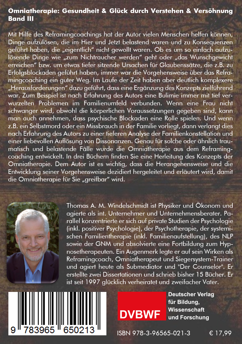 Rückseitencover Omniatherapie