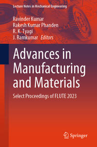 Vorderes Coverbild Advances in Manufacturing and Materials