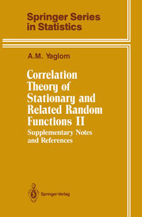 Vorderes Coverbild Correlation Theory of Stationary and Related Random Functions