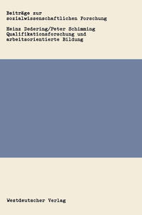 Vorderes Coverbild Qualifikationsforschung und arbeitsorientierte Bildung