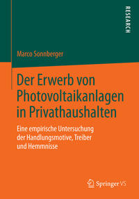Vorderes Coverbild Der Erwerb von Photovoltaikanlagen in Privathaushalten