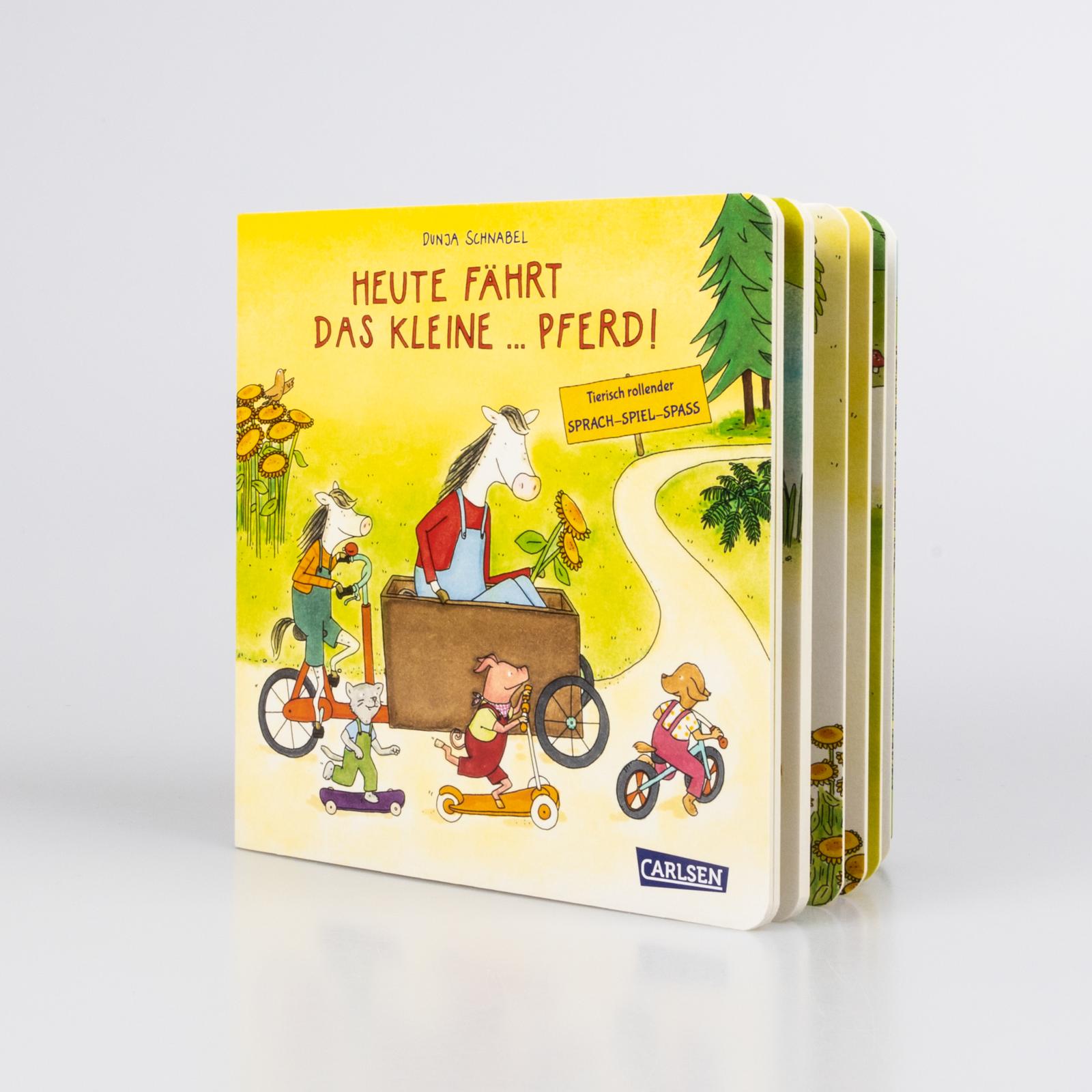 Beispielinhalt (Bild) Heute fährt das kleine ... Pferd!