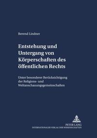 Vorderes Coverbild Entstehung und Untergang von Körperschaften des öffentlichen Rechts