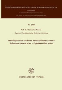Vorderes Coverbild Metallorganische Synthesen heterocyclischer Systeme