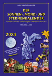 Vorderes Coverbild Der Sonnen-, Mond- und Sternenkalender 2024
