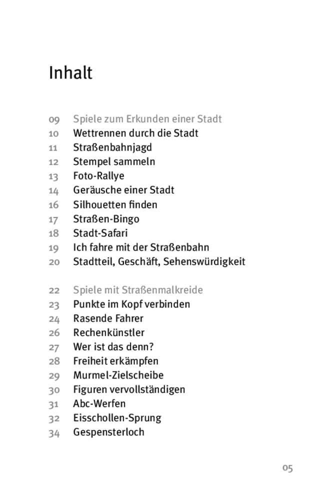 Beispielinhalt (Bild) Die 50 besten Stadtspiele