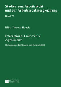 Vorderes Coverbild International Framework Agreements