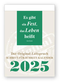 Vorderes Coverbild Original-Leitspruch-Schritt-für-Schritt-Kalender 2025