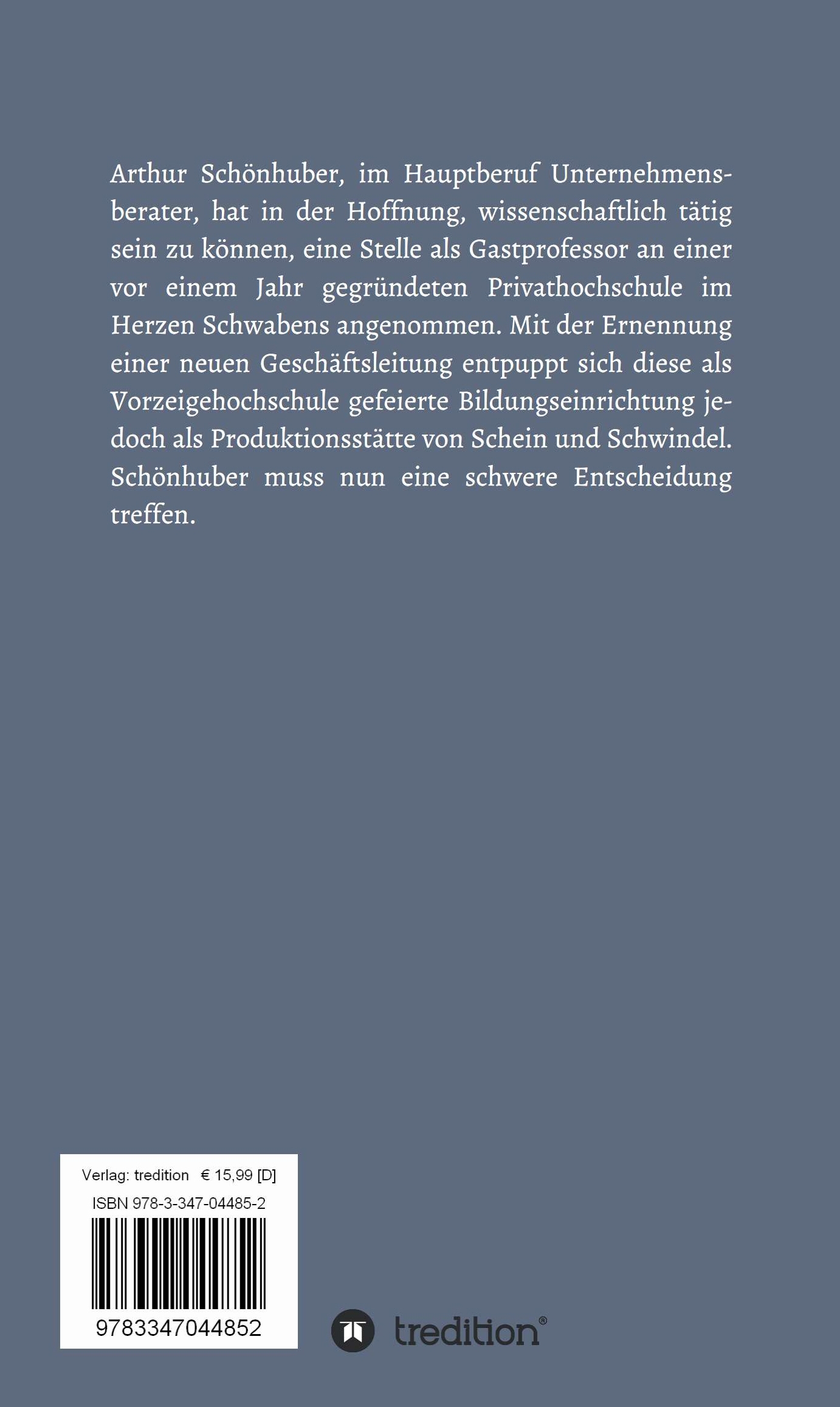 Rückseitencover Die Spätzlesuni