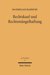 Vorderes Coverbild Rechtskauf und Rechtsmängelhaftung