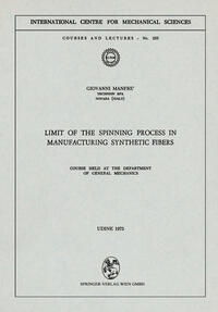 Vorderes Coverbild Limit of the Spinning Process in Manufacturing Synthetic Fibers